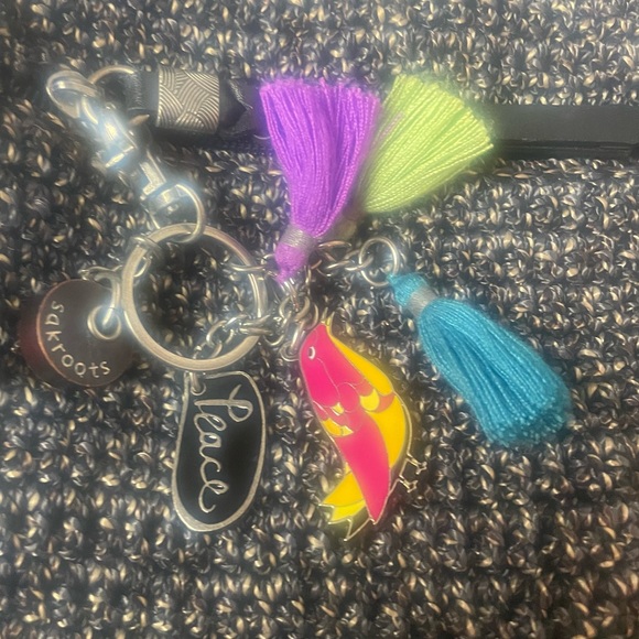 The Sak Avalon Navy Blue White Crochet Backpack Boho Hippie - Picture 8 of 8